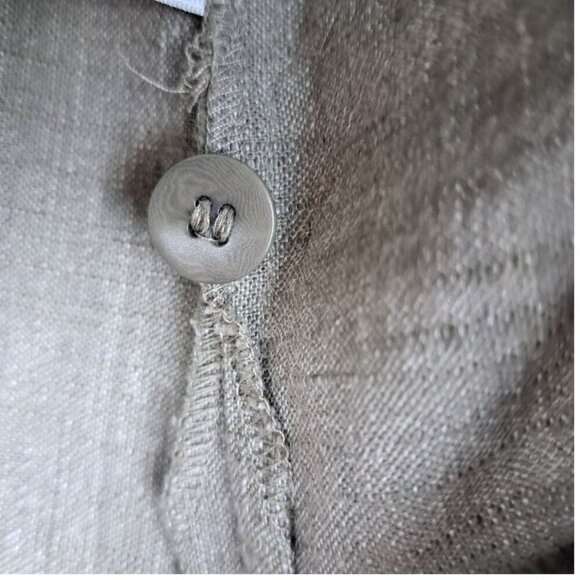 Eileen Fisher Italian Cotton Linen Blend Single Button Jacket Size S - Picture 10 of 10